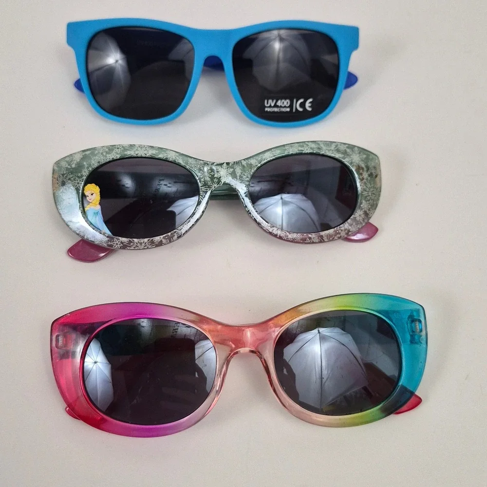 Kid's Disney Princesses, Frozen Elsa & Elegant Baby Sunglasses Lot of 3